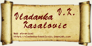 Vladanka Kasalović vizit kartica